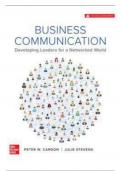 SOLUTION MANUAL FOR BUSINESS COMMUNICATION DEVELOPING LEADERS FOR A NETWORKED WORLD 2ND EDITION BY PETER CARDON, JULIE STEPHENS