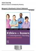 Test Bank - Ethics and Issues In Contemporary Nursing, 1st Edition (Burkhardt, 2020), Chapter 1-20 | All Chapters | 9780323697330