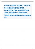 NCCCO CORE EXAM / NCCCO Core Exam 2023-2024 ACTUAL EXAM QUESTIONS AND CORRECT ANSWERS VERIFIED ANSWERS GRADED A+