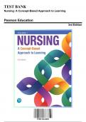 Test Bank for Nursing: A Concept-Based Approach to Learning, 3rd Edition by Pearson Education, 9780134616803, Covering Chapters 1-21 | Includes Rationales