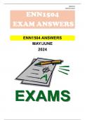 ENN1504 MAY/JUNE EXAM ANSWERS 2024