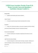 LEED Green Associate: Practice Exam #1 &  Terms Correctly Answered Questions|  UpToDate | Already Graded A+ 