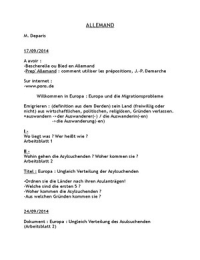 Licence 1 LV2 Allemand : Willkommen in Europa (Migration)