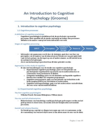 Cognitive Psychology Summary