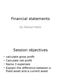 Financial statement components