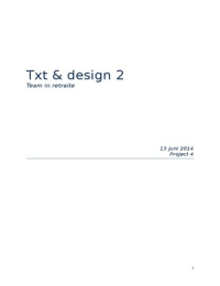 Txt&design, team in retraite