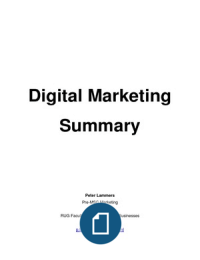 Digital Marketing Summary (including SPSS and Google Adwords)
