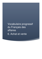 Vocabulaire Progressif du Français des Affaires