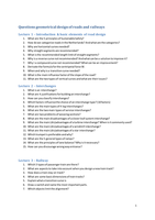 Questions (with answers!) for oral exam based on the lectures and lecture slides