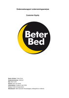 Paper customer equity voor Beter Bed