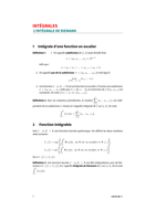 Intégrales / Equations différentielles / Développements limités