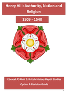 Henry VIII, 1509 - 1540: Revision Guide (Edexcel Unit 2, Option A) 