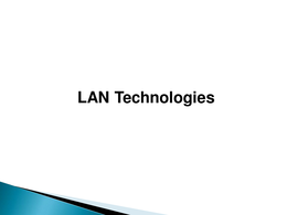 Basics of Networking_07 LAN Technologies.