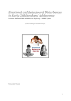 Samenvatting geselecteerde hoofstukken Abnormal Child and Adolescent Psychology - DSM-V Update