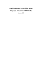 Language, Persuasion and Authority