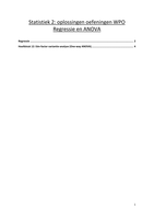 Regressie en Hoofdstuk 12: Eén-factor variantie-analyse (ANOVA) (oplossingen oefeningen WPO)