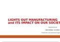 lights out manufacturing