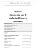COMMERCIAL LAW & INTELLECTUAL PROPERTY FULL REVISION NOTE BPP UNIVERSITY