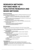 Research Methods - Qualitative & Mixed Methods Research
