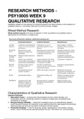 Research Methods - Qualitative Research