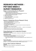 Research Methods - Survey Research
