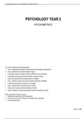 Course 2.5 Psychometrics 