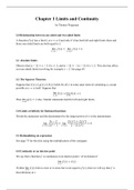 Calculus C (2WCB0) - Summary