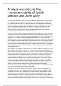 Movement Style of Alvin Ailey and Judith Jamison Essay