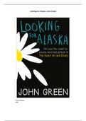 Boekverslag/Bookreport Engels Looking for Alaska
