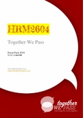 HRM2604 Together We Pass Exam Pack 2018
