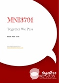 MNI3701 Together We Pass Exam Pack 2018