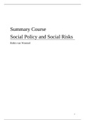Summary Articles Social Policy and Social Risks