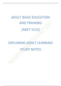 abet1513: exploring adult learning