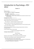 PSY-2012 Chapters 1-2 Study Guide 