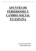Apuntes Periodismo y Cambio Social en España