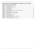 Samenvatting voor inleiding en geschiedenis v.d. psychologie (Pioneers of Psychology - 5th edition, 2012)