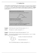 11. Graphing Lines Review Sheet