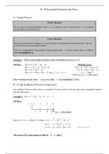 18. Polynomial Functions and Zeros Review Sheet