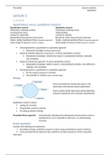 YSS-20306 Lecture summary Qualitative