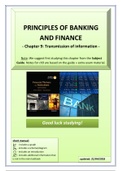 FN1024 Summary of Chapter 9 - Financial markets - transmission of information