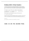 Matlab Cody Problem 44305. 5 Prime Numbers