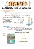 Lecture 1: Classification and Virology