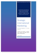 Summary Strategic International Marketing - Q3 2019