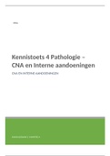 Kennistoets 4 Pathologie (interne/CNA) - Colleges