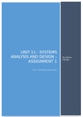 Unit 11 Systems Analysis and Design Assignment 1 Task 1 