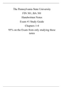 Exam 1 Study Guide - Penn State - Finance - 95% on Exam - Great Notes