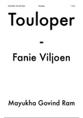 Touloper - Fanie Viljoen Notes