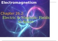 Electric & Magnetic Fields in Space Physics 