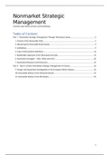 Summary Strategy for Nonmarket Environment book 'Nonmarket Strategic Management' by Voinea and van Kranenburg (2019-2020)