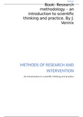 Summary Methods of Research and Intervention (grade 9.0)